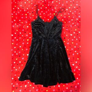 Elegant Black Velvet Dress